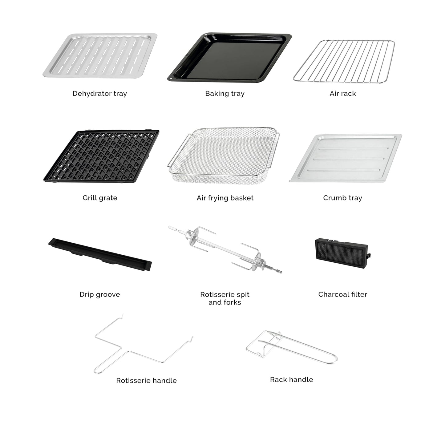 Kalorik MAXX® Horno freidora de aire digital con tecnología Sear sin humo