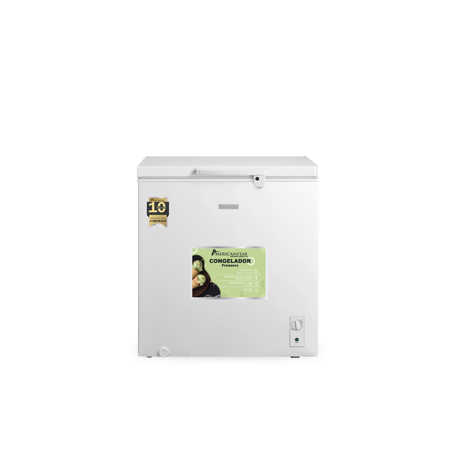 Congelador Horizontal de 200L Modelo: AS-258CF