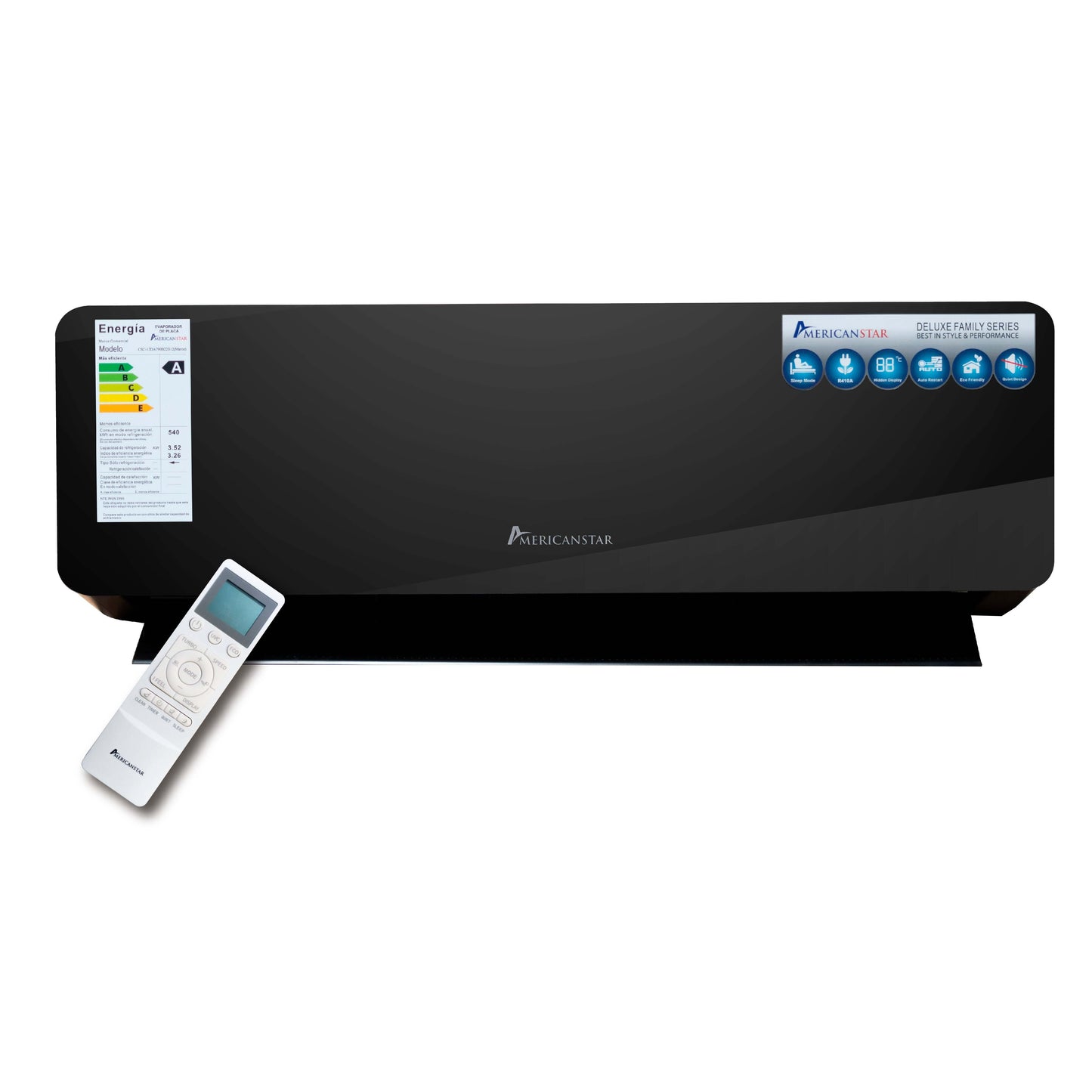 Aire Acondicionado Americanstar 12000 BTU (tipo espejo)