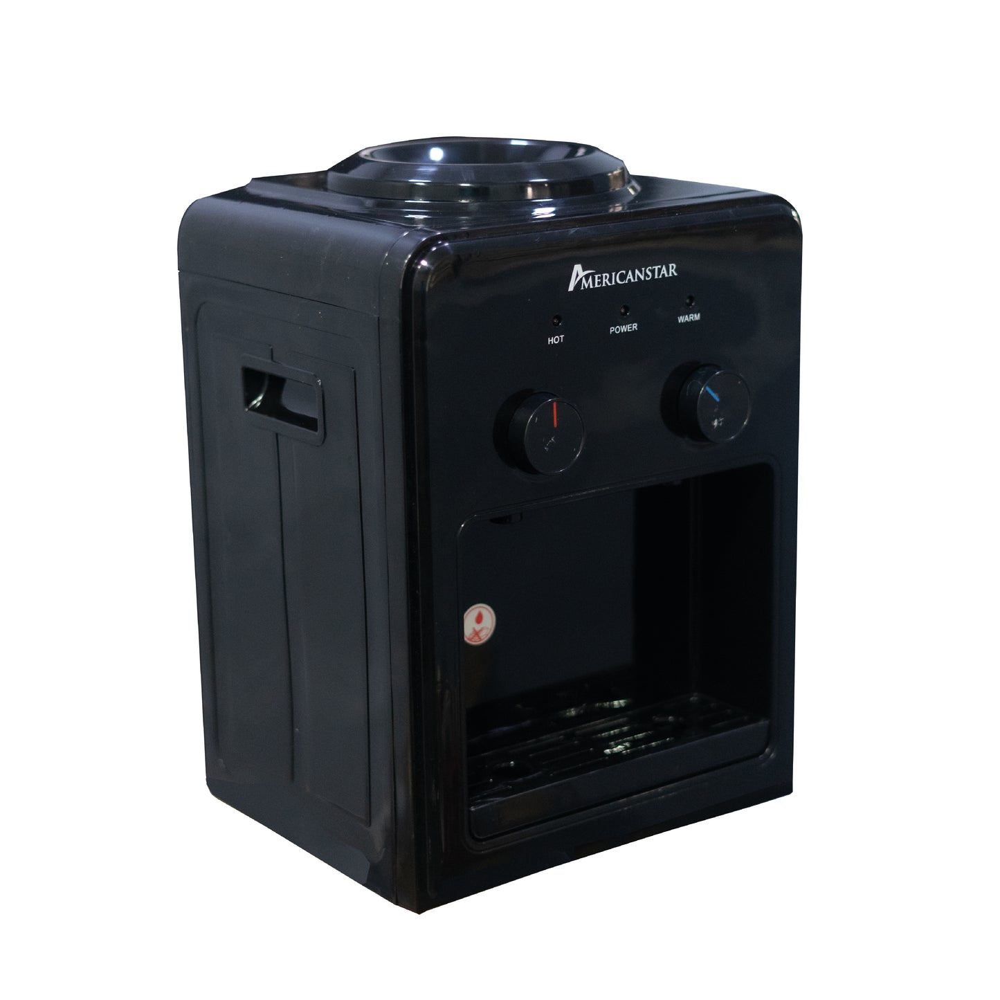 Dispensador de agua, de mesa. Agua caliente/al ambiente (negro)